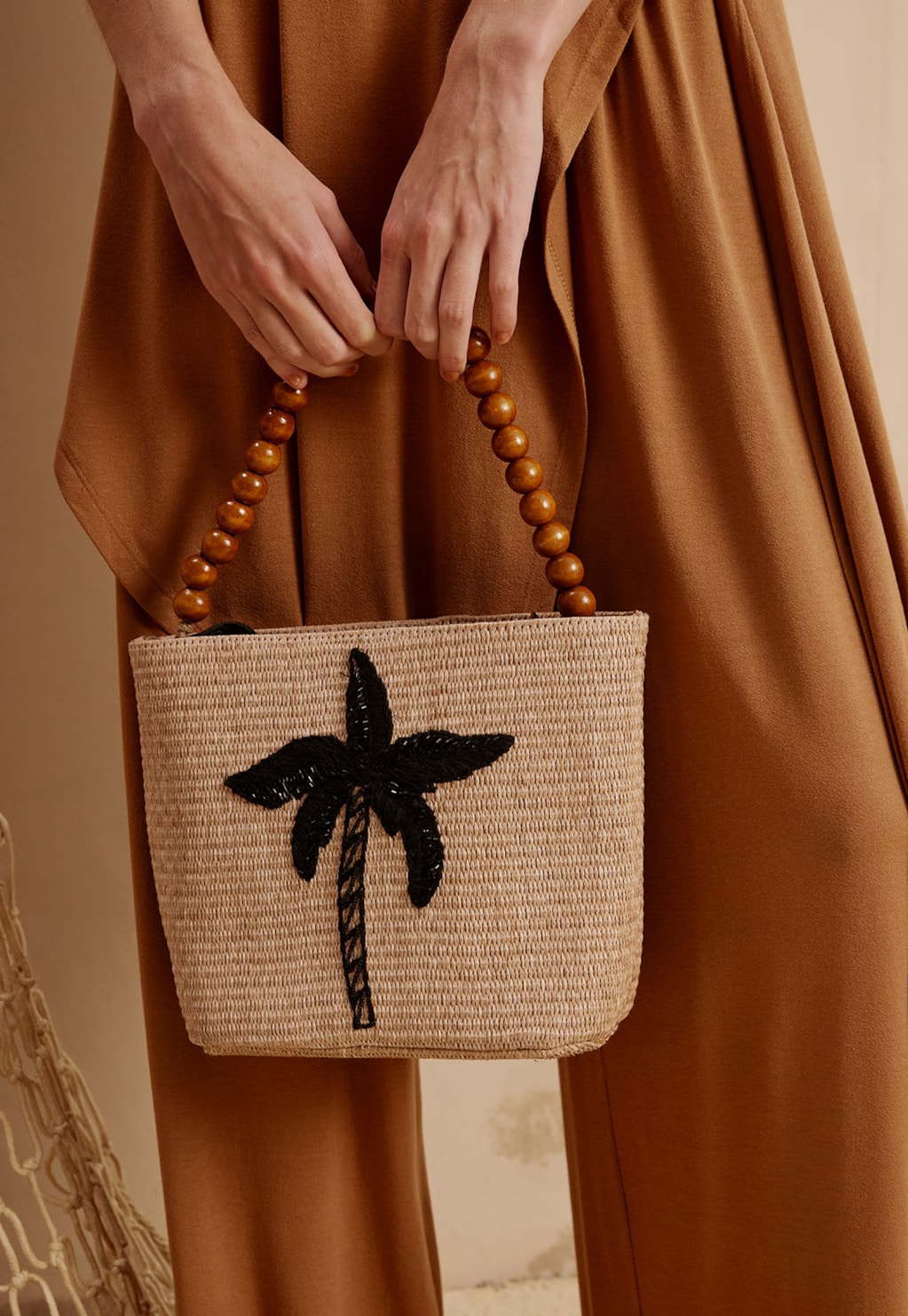 Bolsa Palha Coqueiro Bordado