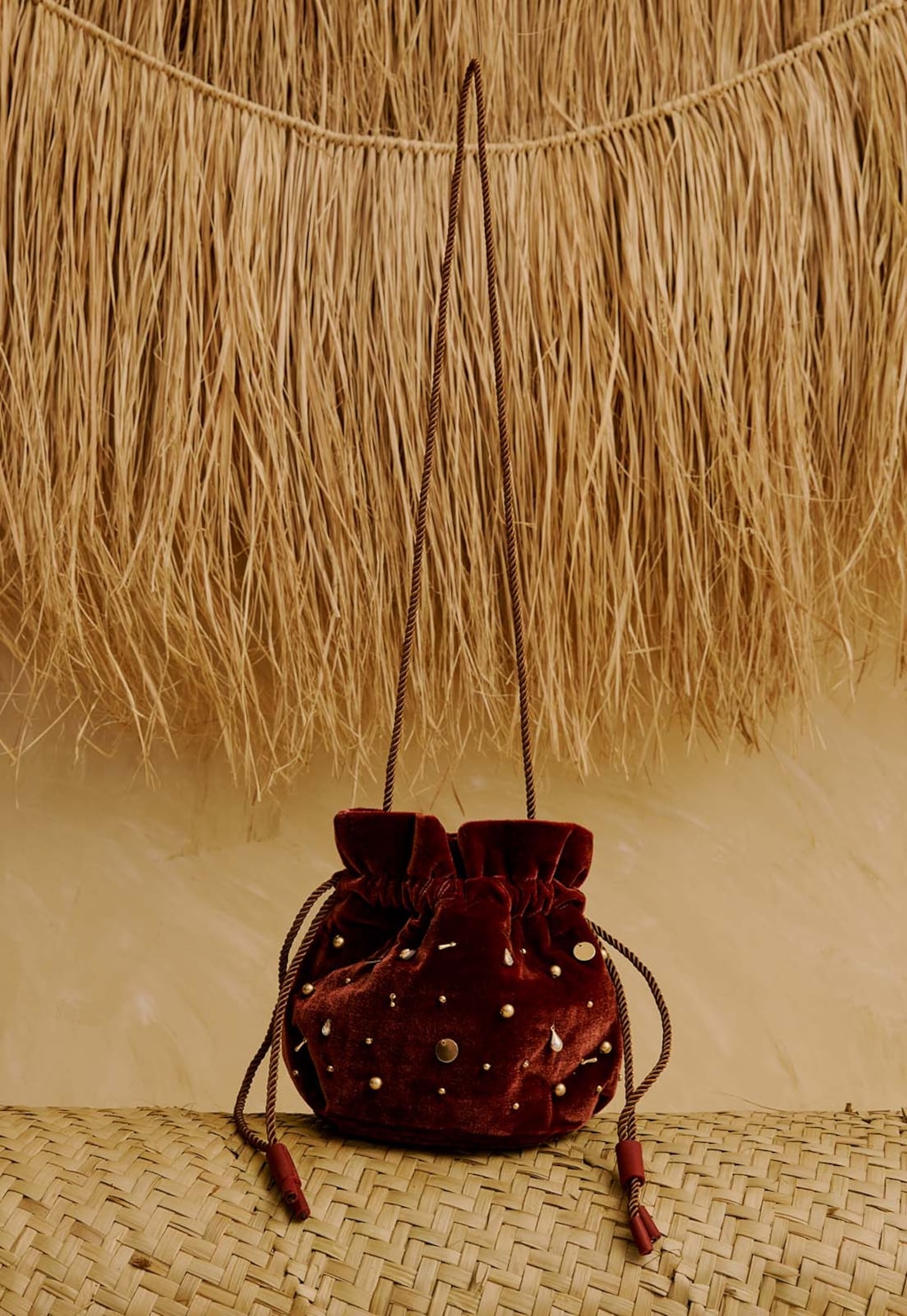 Bolsa Saco em Veludo  