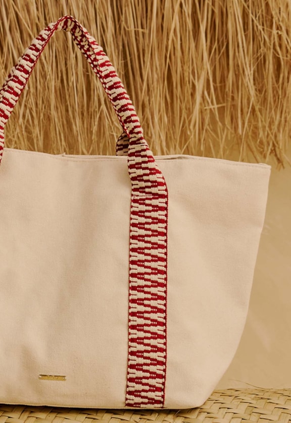 Bolsa Shopping Bag com Alça Cordão   Vista Traseira