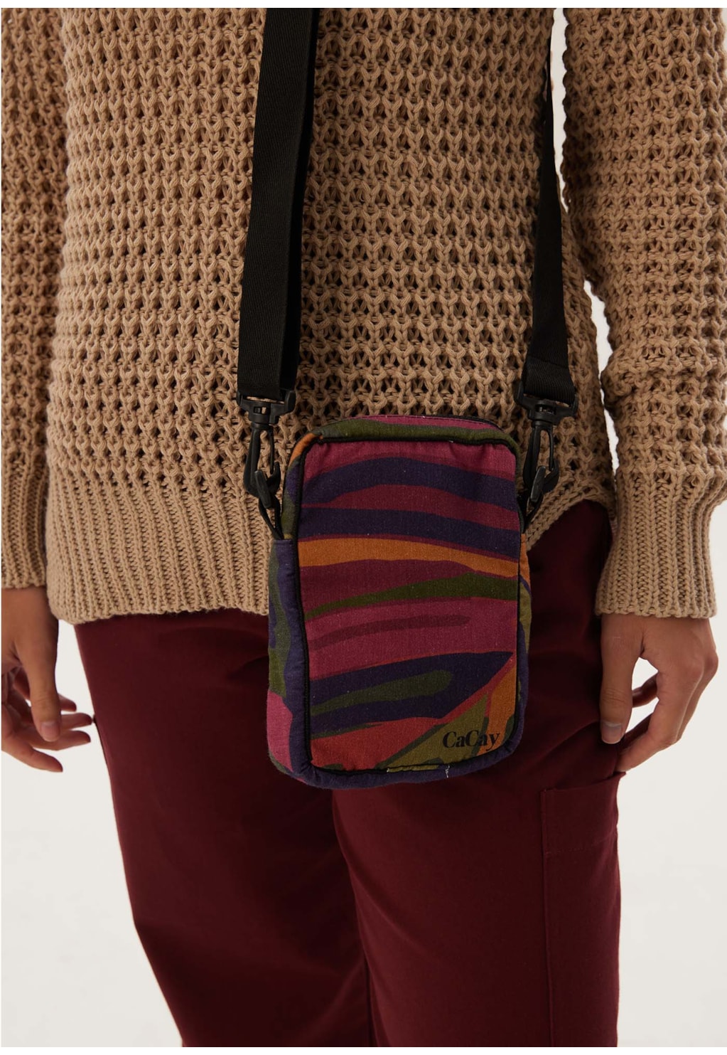 Bolsa Transpassada Estampada