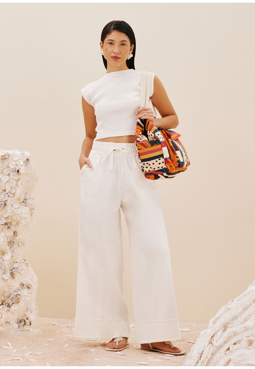 Bolsa Vai com Tudo Estampada Terra