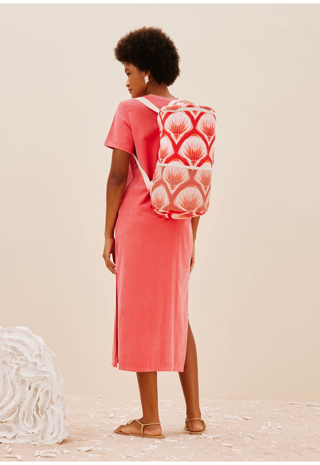 Bolsa Von Held Estampada Pink Beach