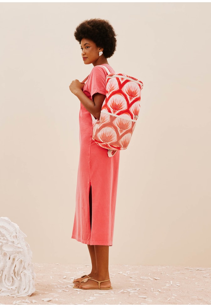 Bolsa Von Held Estampada Pink Beach