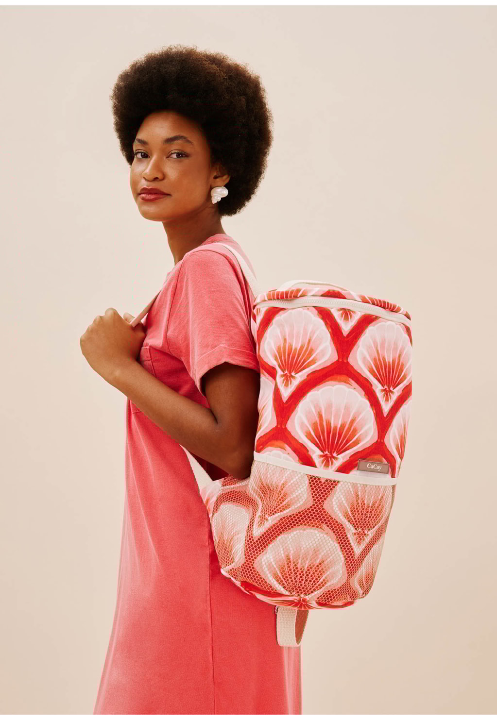 Bolsa Von Held Estampada Pink Beach