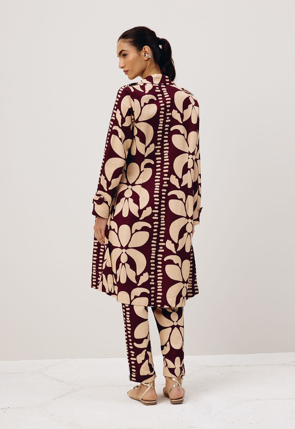 Calça Alfaiataria Martingale Estampada Calle