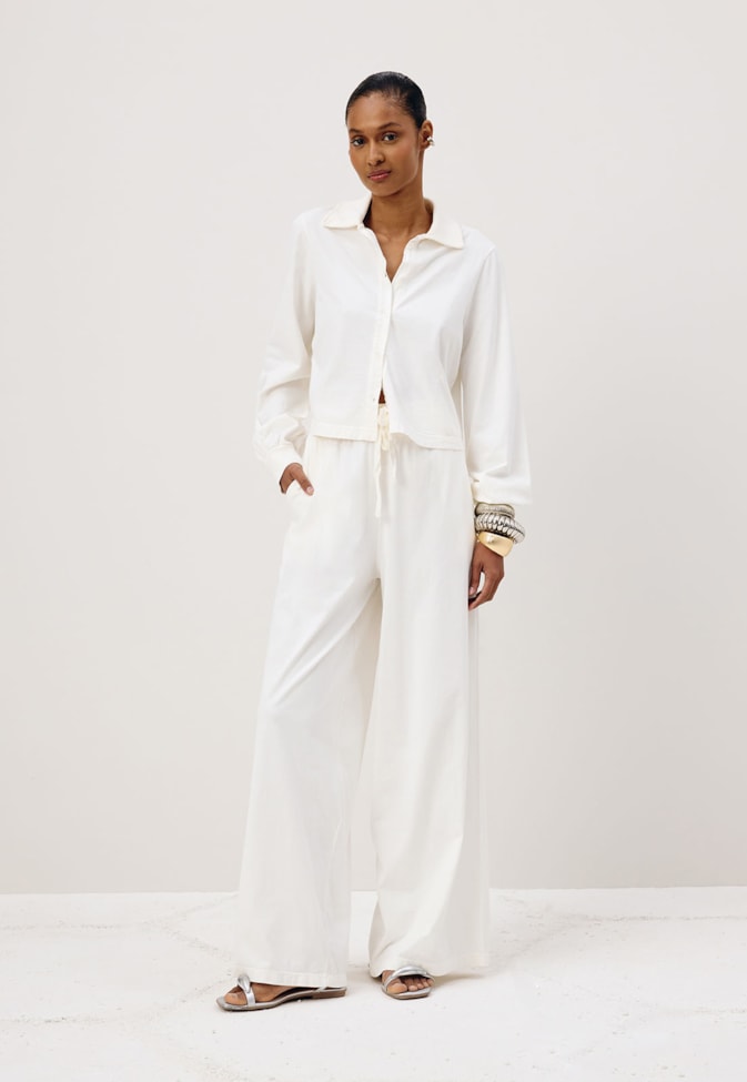 Calça Ampla Estonada