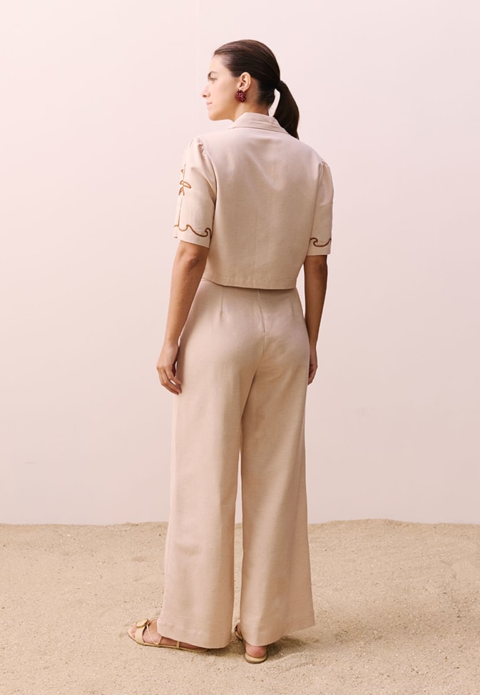 Calça Bordado Corda