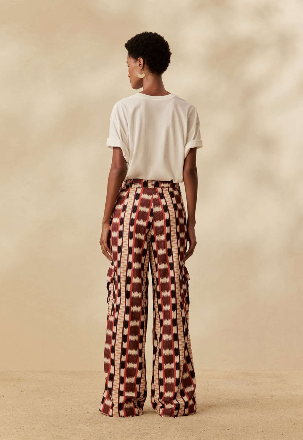 Calça Cargo Estampada Tapê