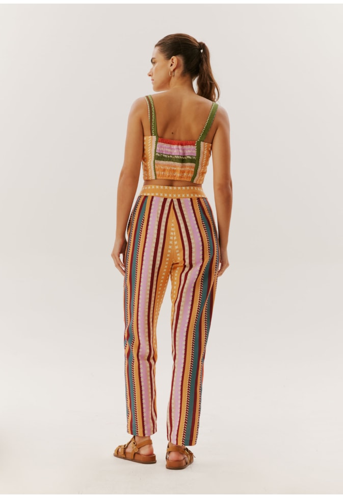 Calça Cenoura Estampada Bonfim