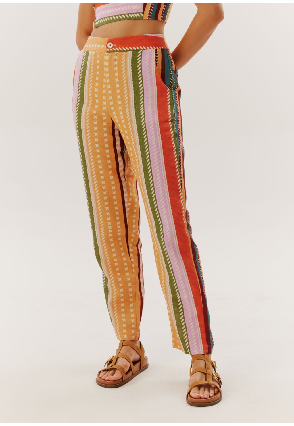 Calça Cenoura Estampada Bonfim