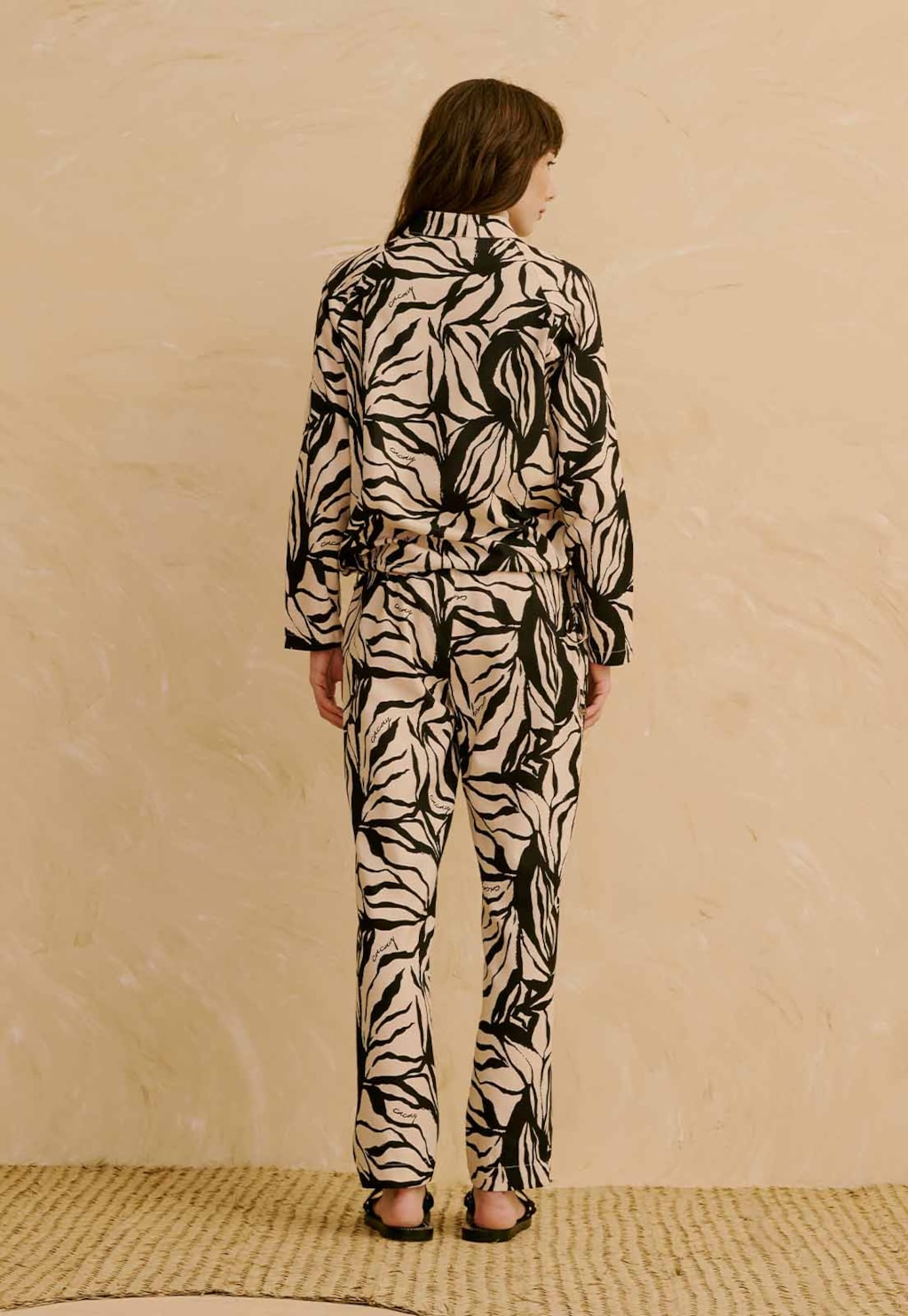 Calça Cenoura Estampada Cacau Zebra