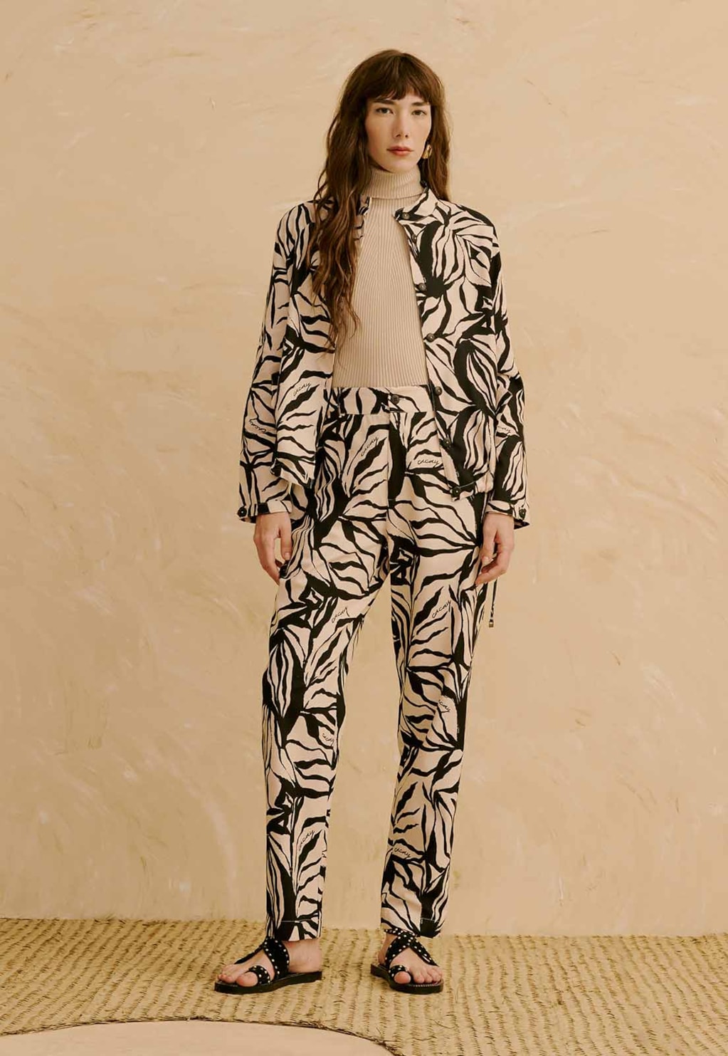 Calça Cenoura Estampada Cacau Zebra