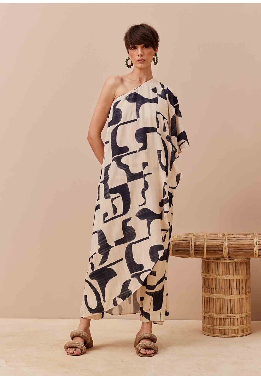 Calça Cenoura Estampada Puente Del Inca