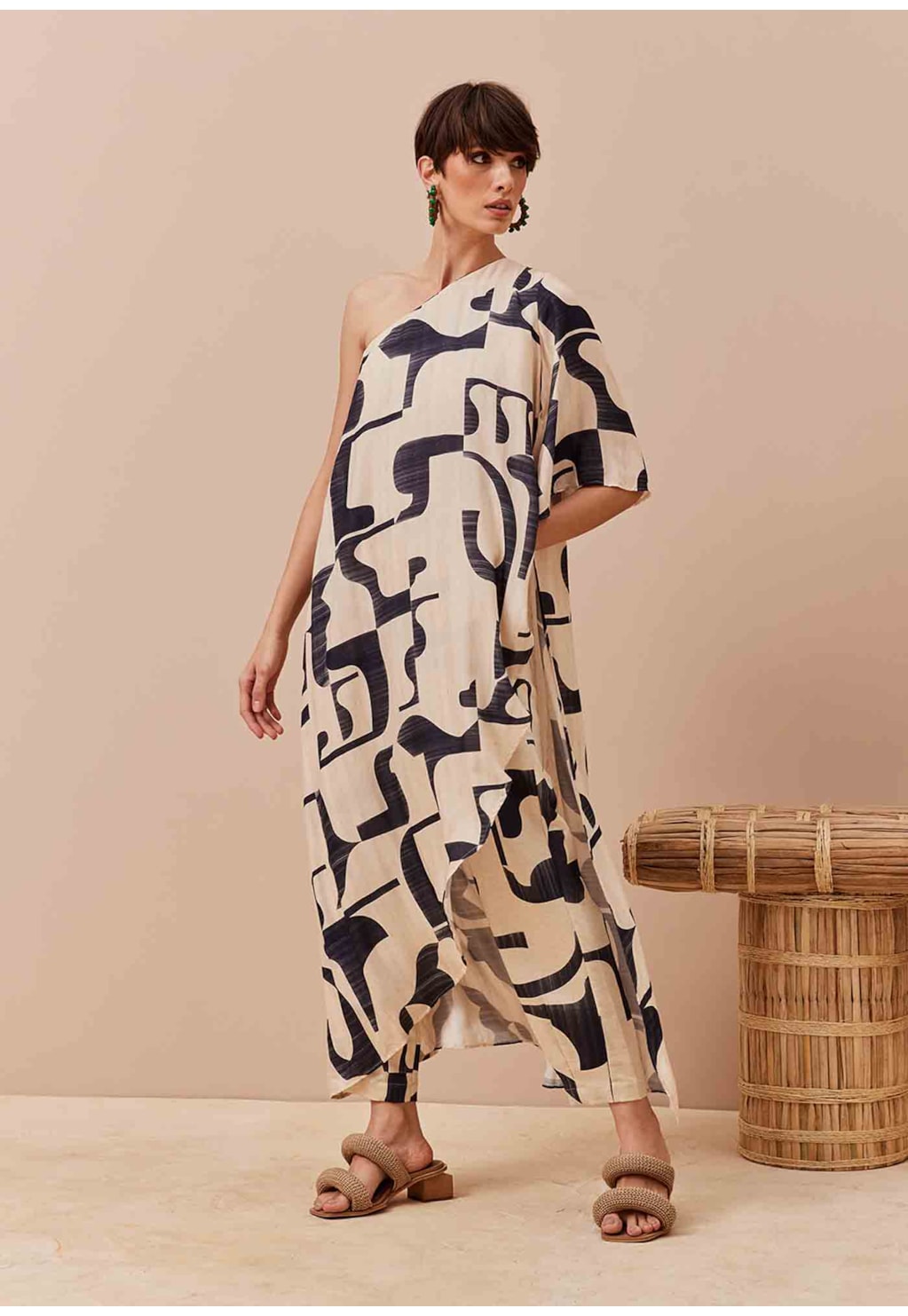 Calça Cenoura Estampada Puente Del Inca