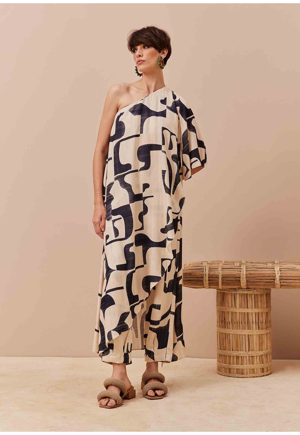 Calça Cenoura Estampada Puente Del Inca