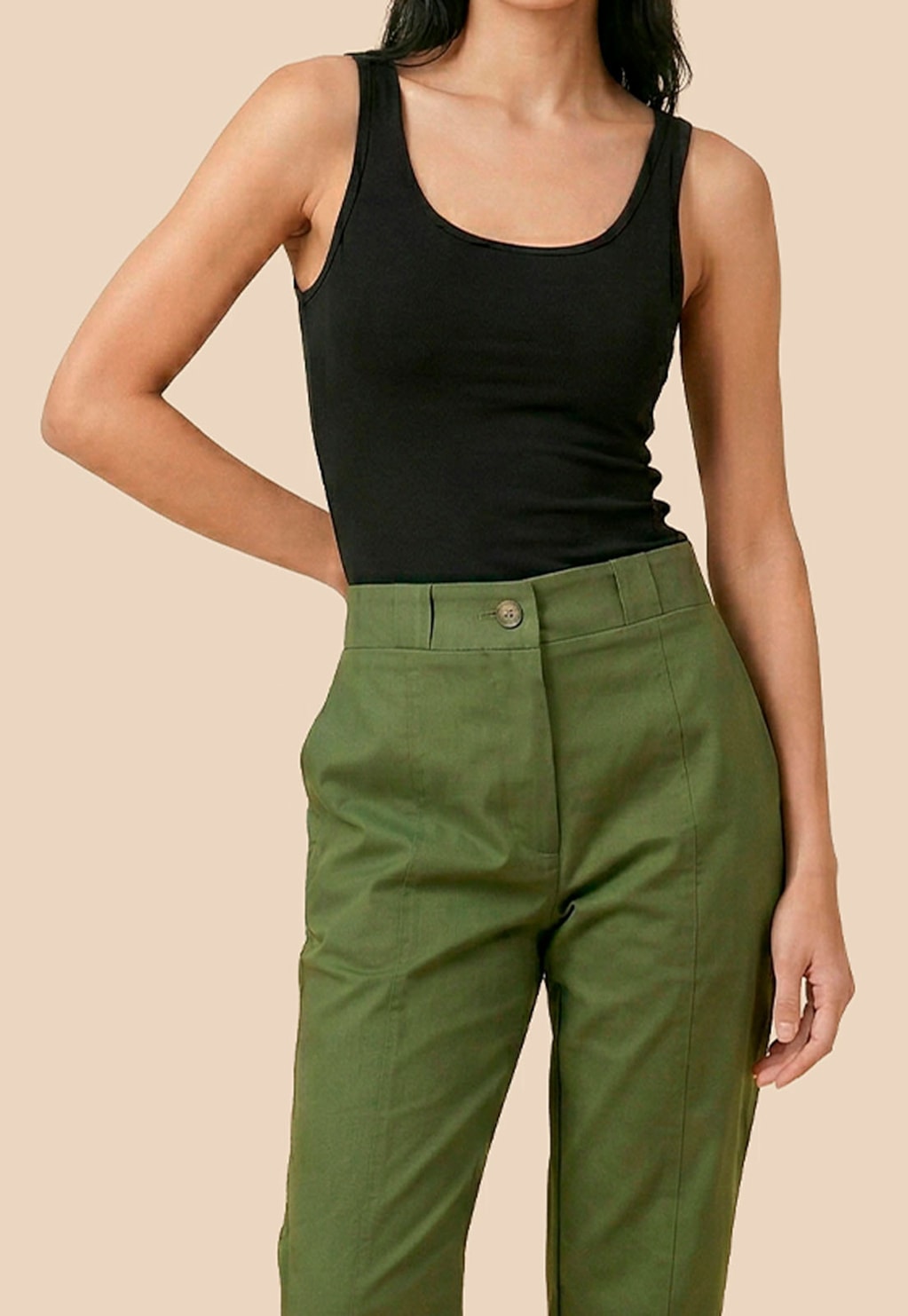 Calça Cenoura Lisa