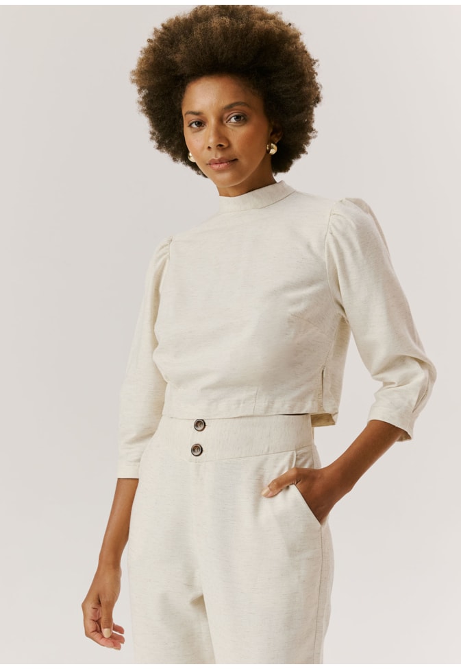 Calça Cenoura Pala Larga