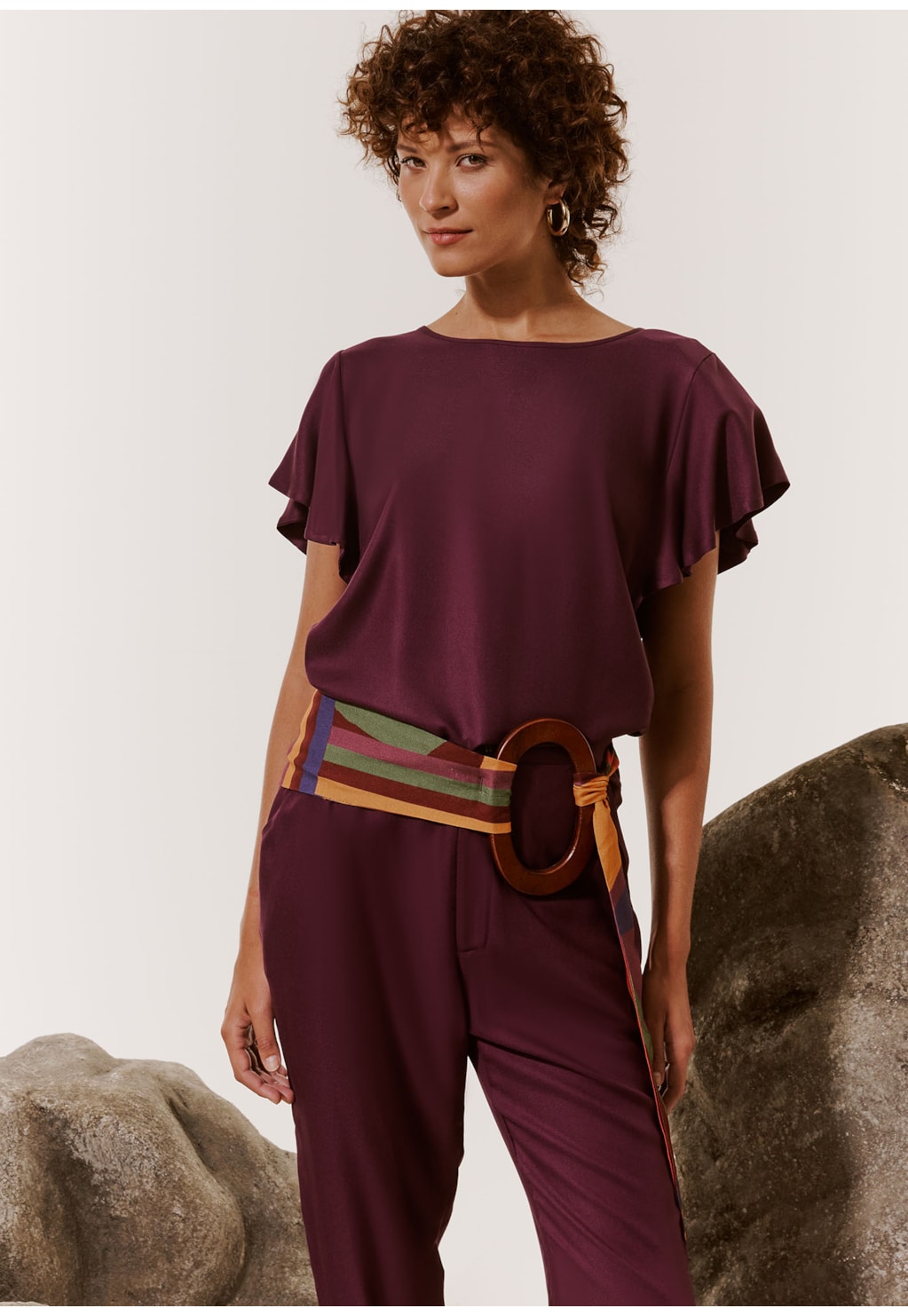 Calça Cenoura Pregas