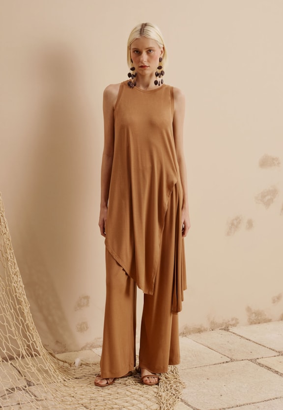 Calça Cós Elástico Vista Frontal