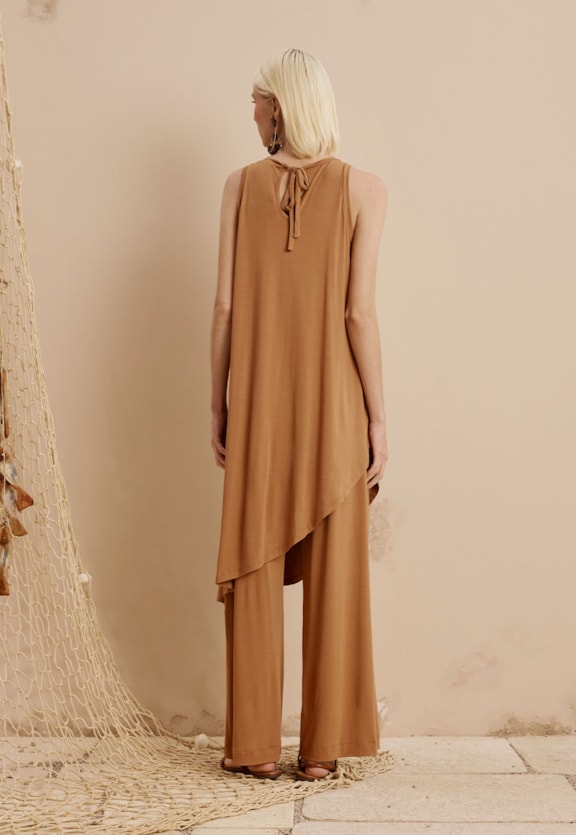 Calça Cós Elástico Vista Traseira