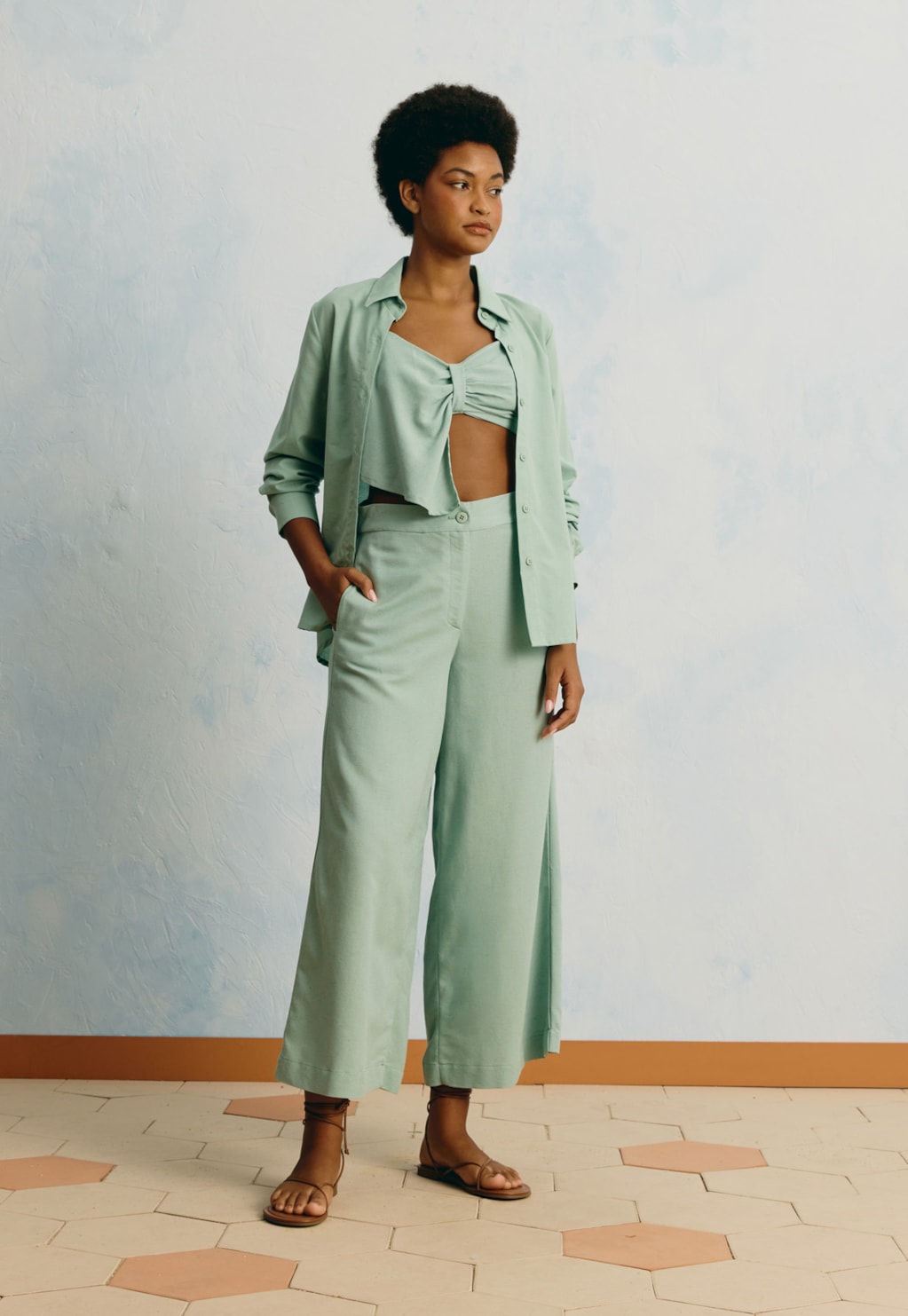 Calça Cropped Lisa