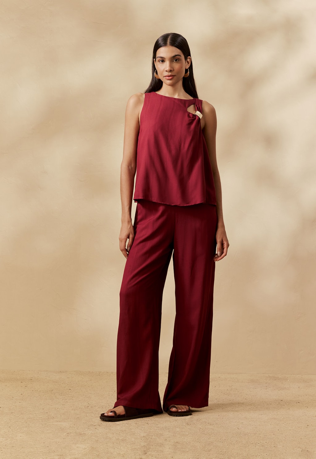 Calça Elástico Costas Lisa 