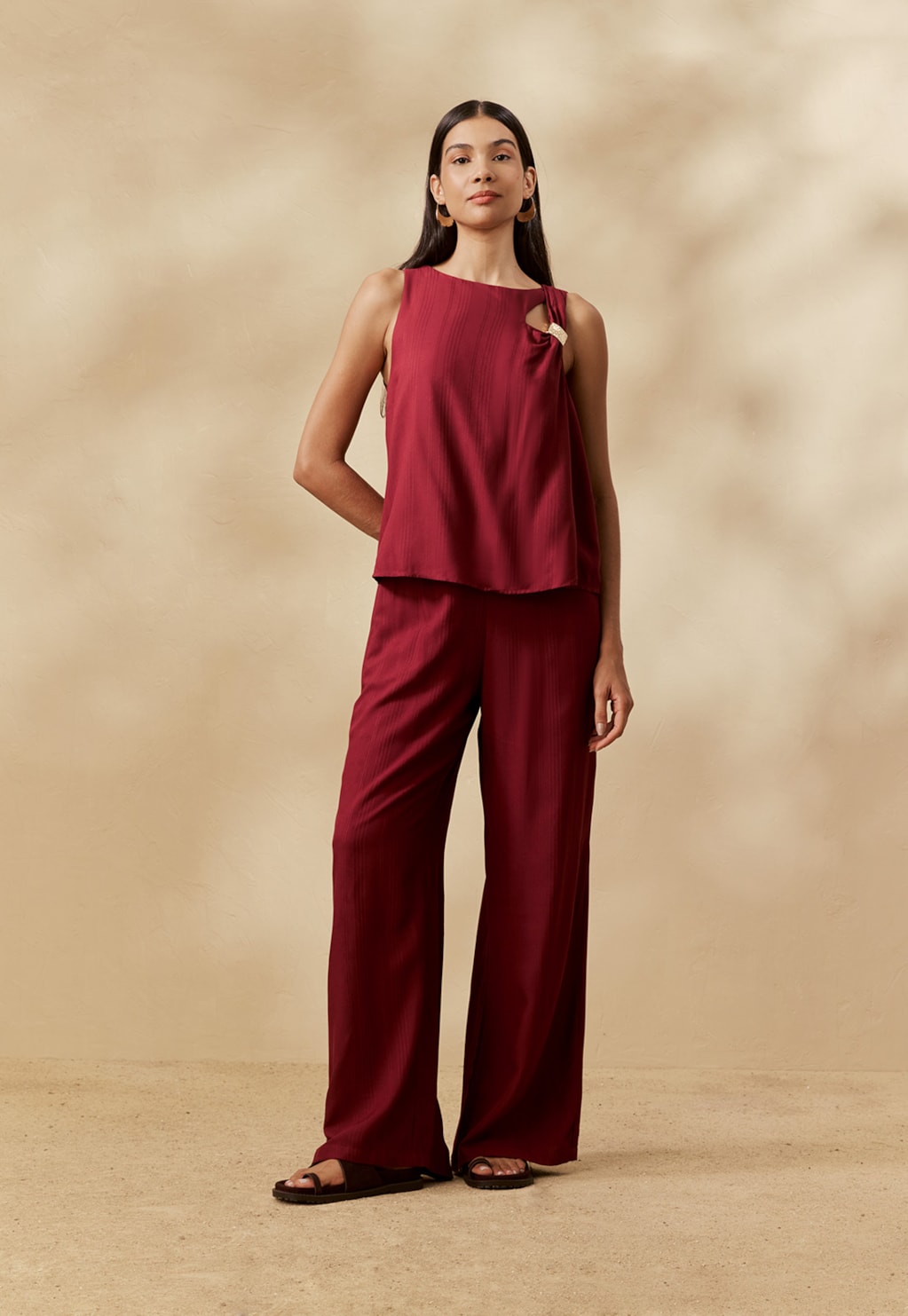 Calça Elástico Costas Lisa 
