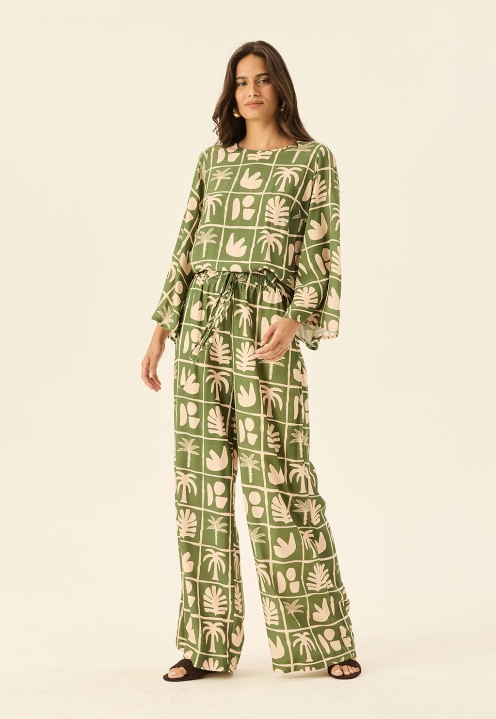 Calça Eslástico Cós Estampada Ybyra