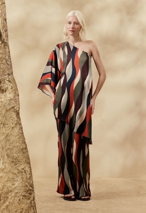 Calça Estampada Cordilheira Vista Frontal