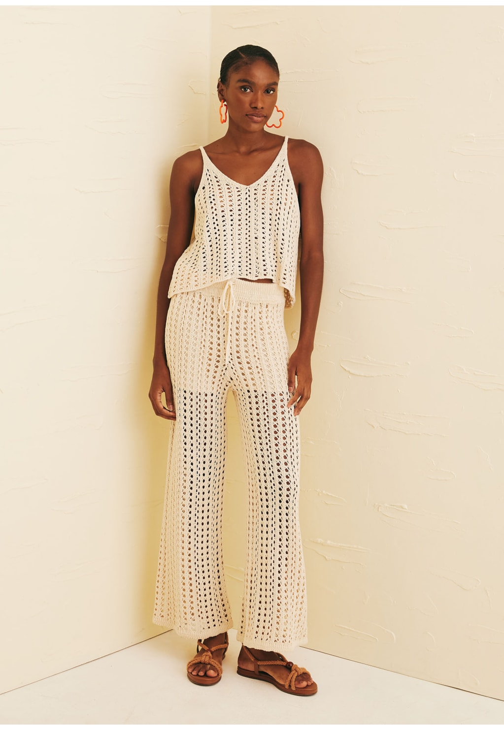 Calça Estilo Crochê