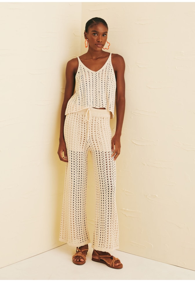 Calça Estilo Crochê