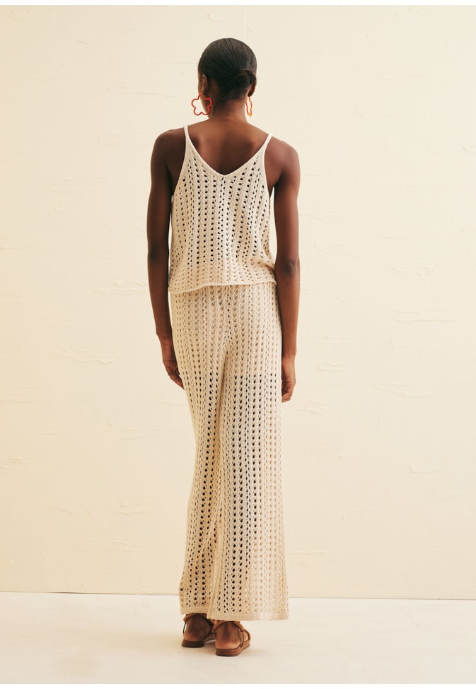 Calça Estilo Crochê