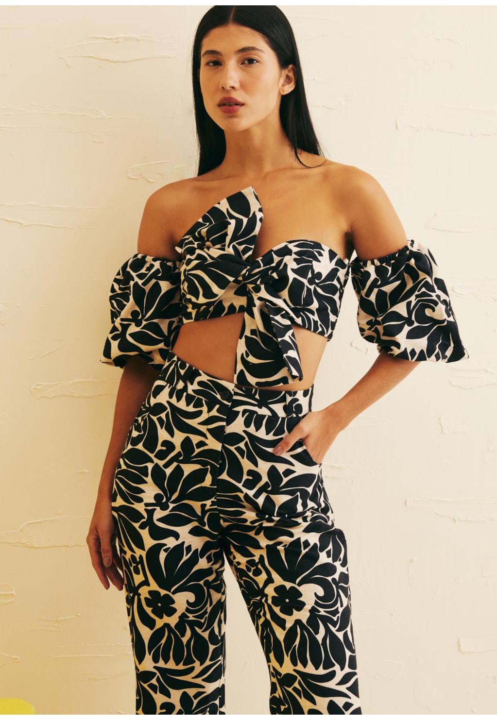 Calça Flare Estampada Cayo Coral