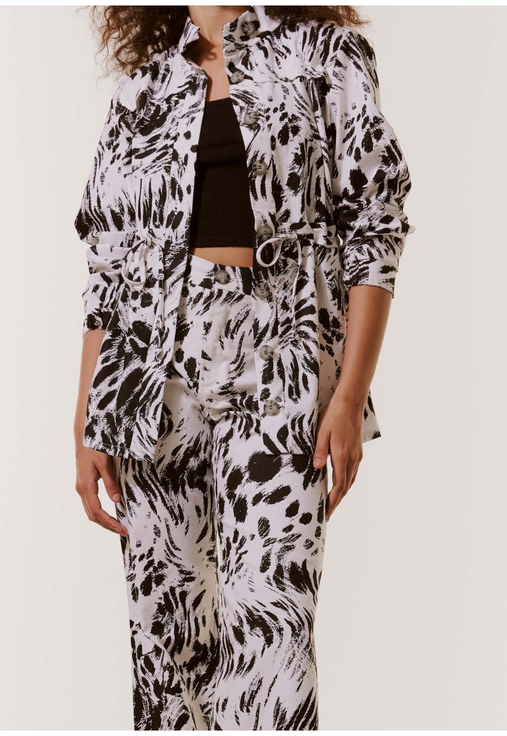 Calça Flare Estampada Leopardo