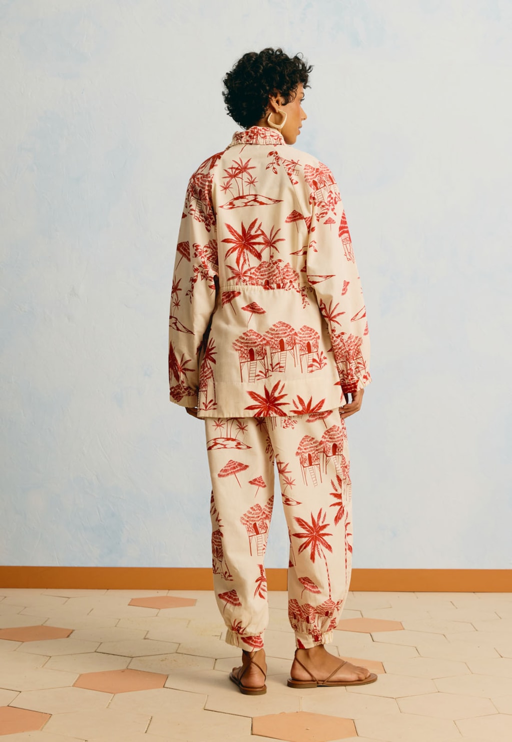 Calça Jogger Estampada Playa Blanca