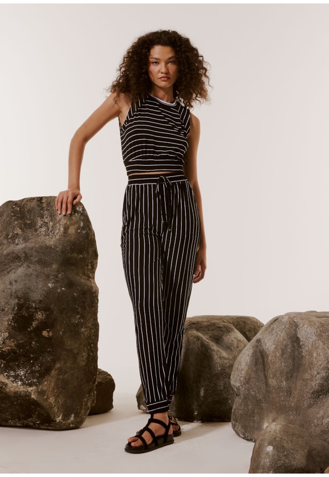 Calça Jogger Listrada