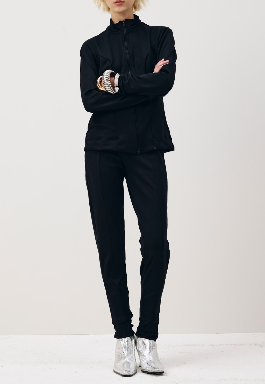 Calça Legging Recortes Frontal