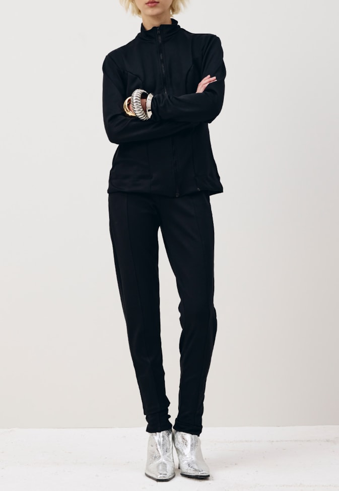 Calça Legging Recortes Frontal