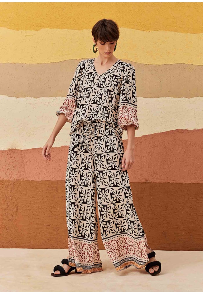 Calça Loungewear Estampada Salta