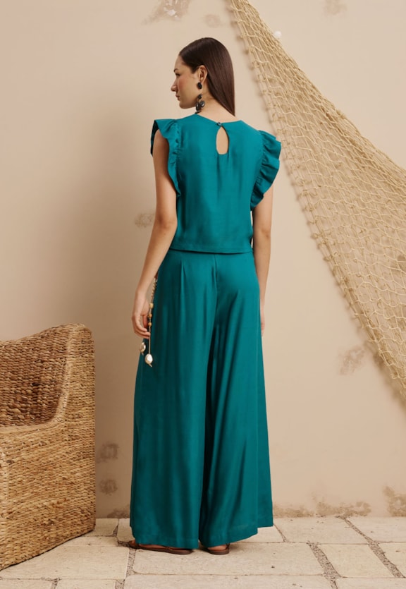 Calça Pantalona Vista Traseira