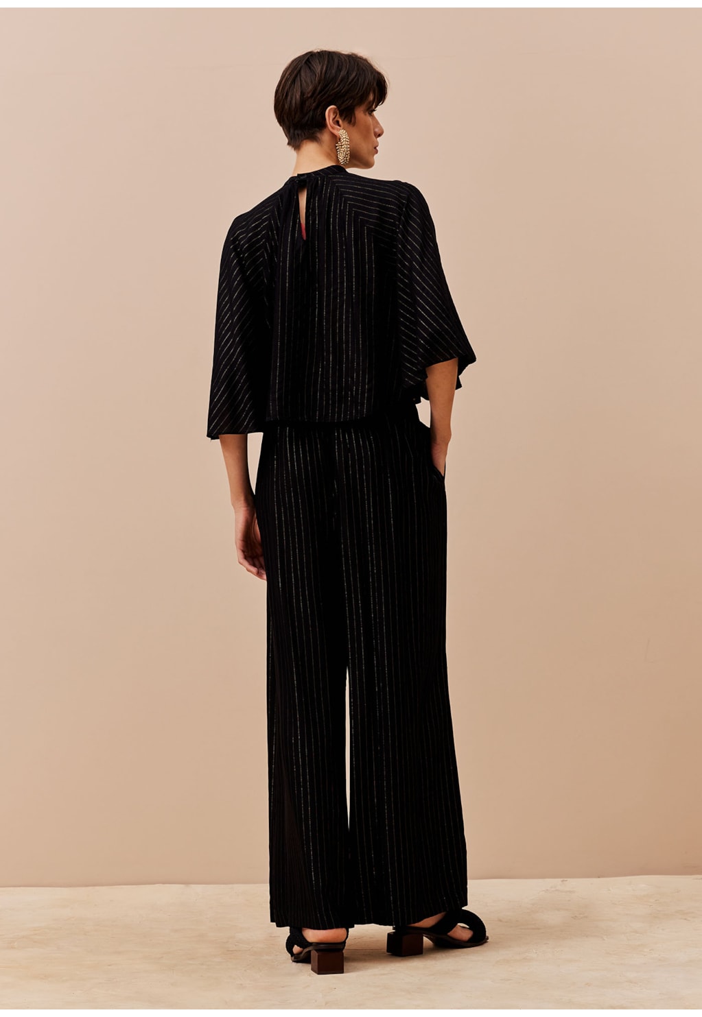 Calça Pantalona Ampla Cós