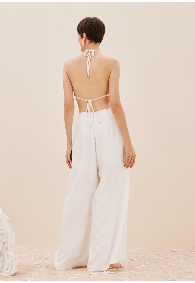 Calça Pantalona Boca Larga