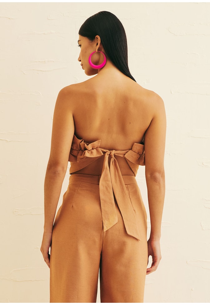 Calça Pantalona Bolso