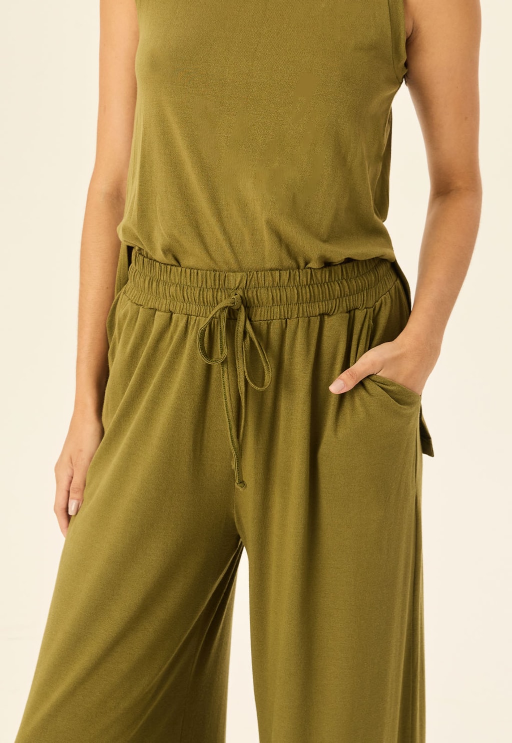 Calça Pantalona Cintura Alta