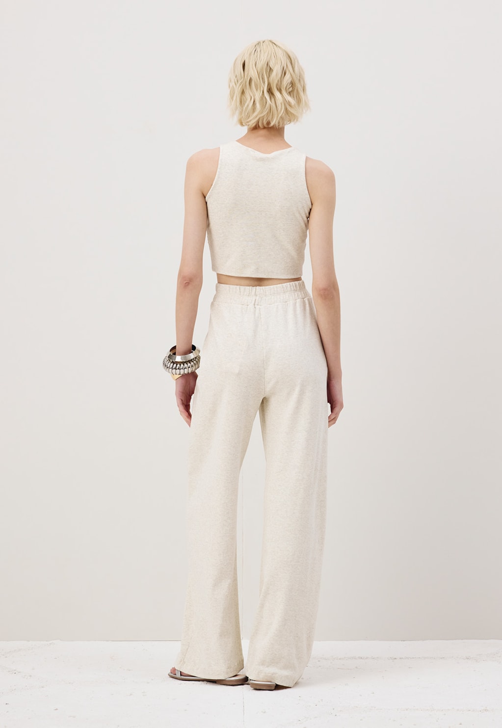 Calça Pantalona Cós Elástico