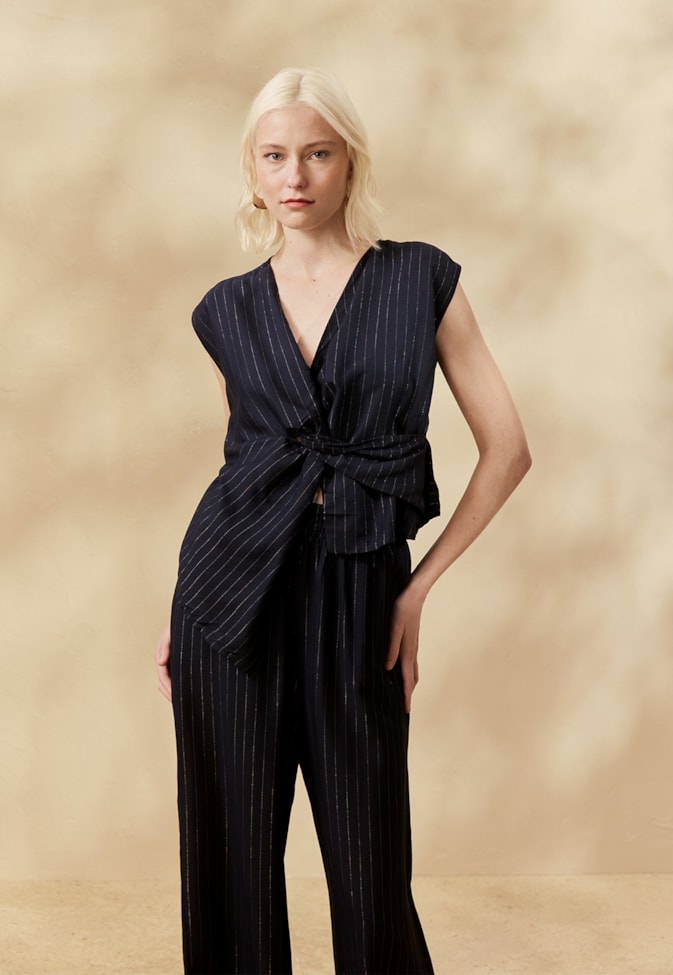 Calça Pantalona Cós Elastico