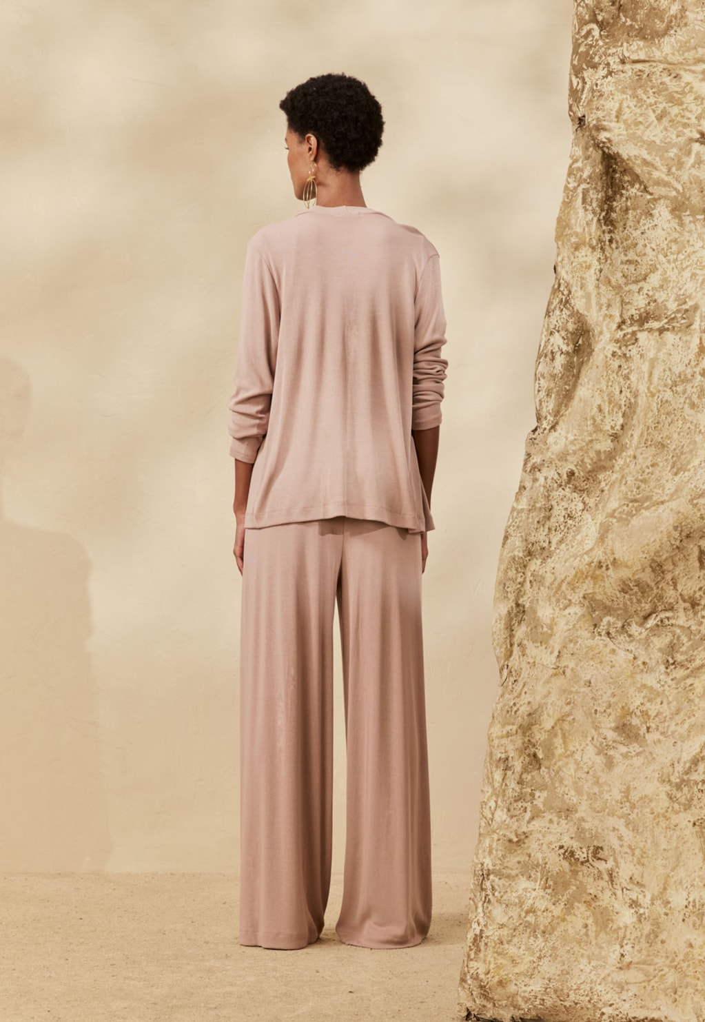 Calça Pantalona Cós Liso
