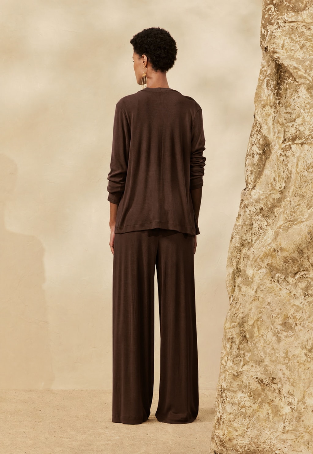 Calça Pantalona Cós Liso