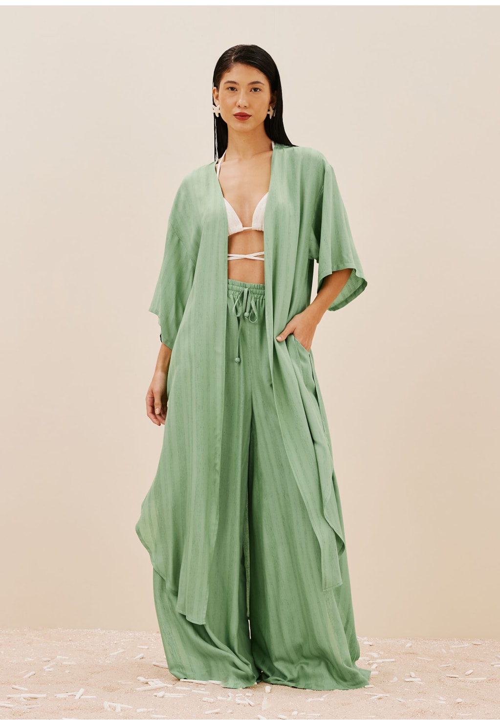 Calça Pantalona Elastico