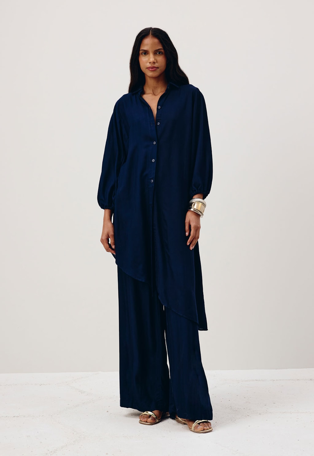 Calça Pantalona Elástico